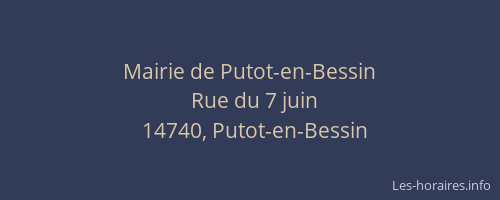 Mairie de Putot-en-Bessin