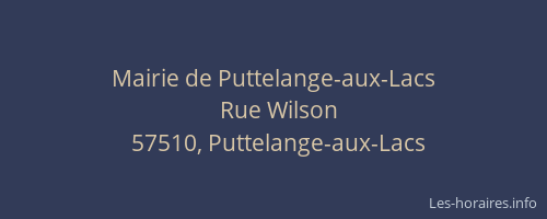 Mairie de Puttelange-aux-Lacs