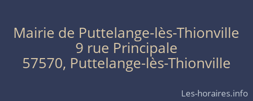 Mairie de Puttelange-lès-Thionville