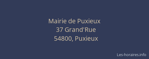 Mairie de Puxieux