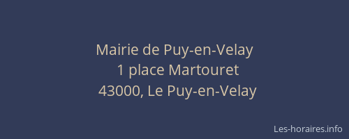 Mairie de Puy-en-Velay