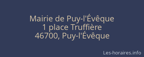 Mairie de Puy-l'Évêque