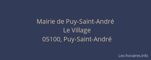 Mairie de Puy-Saint-André