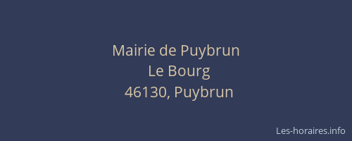 Mairie de Puybrun
