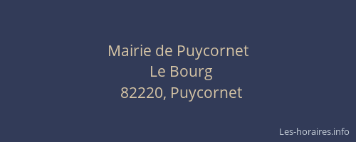 Mairie de Puycornet