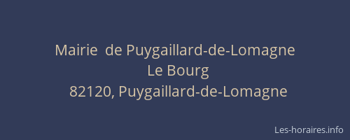 Mairie  de Puygaillard-de-Lomagne