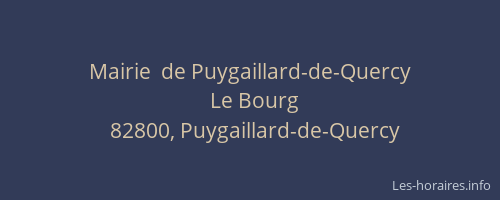 Mairie  de Puygaillard-de-Quercy