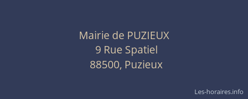 Mairie de PUZIEUX