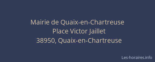 Mairie de Quaix-en-Chartreuse