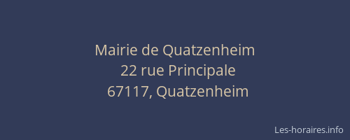 Mairie de Quatzenheim