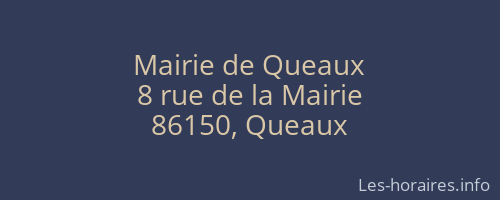 Mairie de Queaux