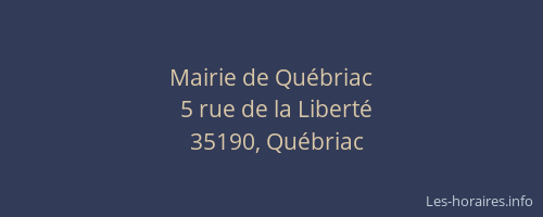 Mairie de Québriac