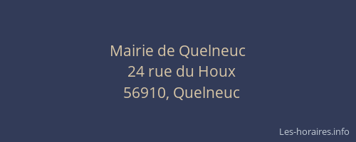 Mairie de Quelneuc