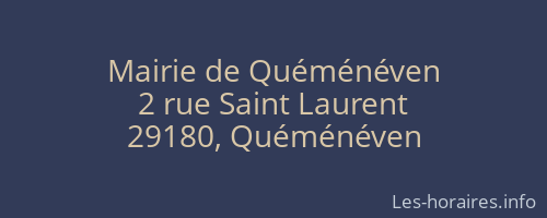 Mairie de Quéménéven