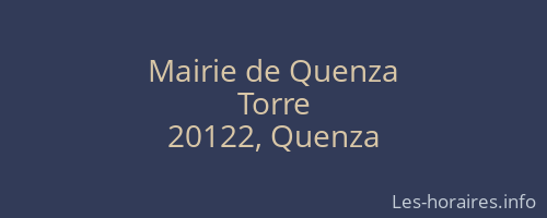 Mairie de Quenza