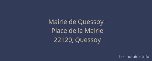 Mairie de Quessoy
