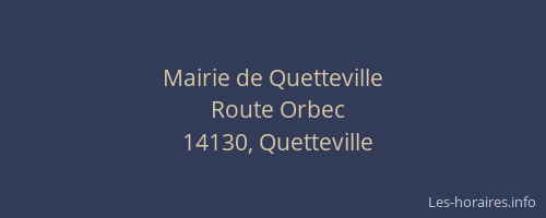 Mairie de Quetteville