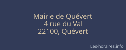 Mairie de Quévert