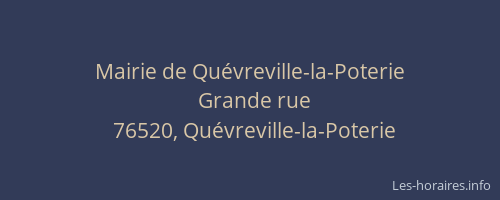 Mairie de Quévreville-la-Poterie