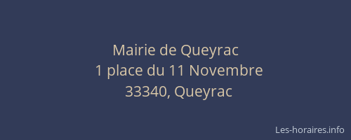 Mairie de Queyrac