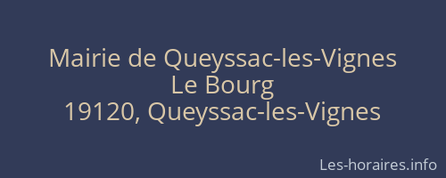 Mairie de Queyssac-les-Vignes