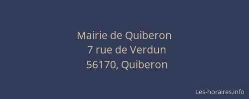 Mairie de Quiberon