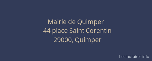 Mairie de Quimper