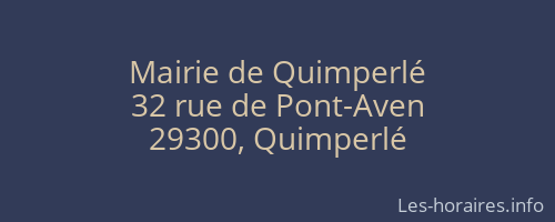 Mairie de Quimperlé