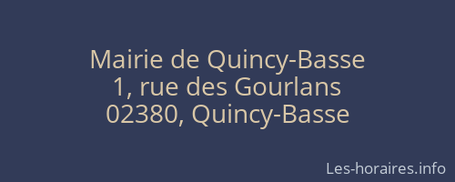 Mairie de Quincy-Basse