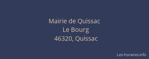 Mairie de Quissac
