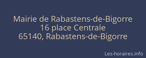 Mairie de Rabastens-de-Bigorre