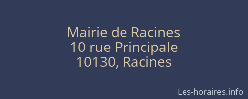 Mairie de Racines