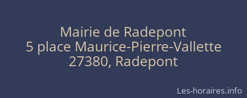Mairie de Radepont