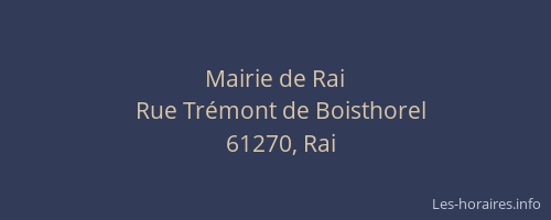 Mairie de Rai