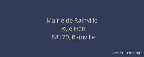 Mairie de Rainville