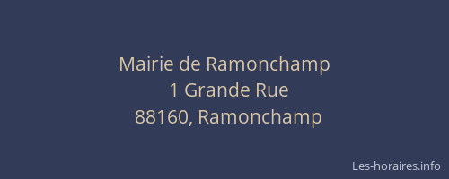 Mairie de Ramonchamp