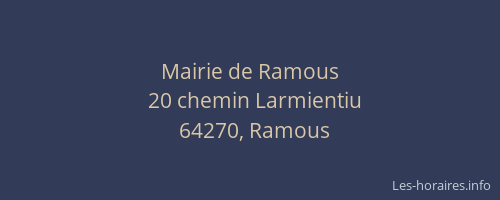 Mairie de Ramous