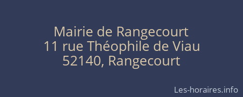 Mairie de Rangecourt