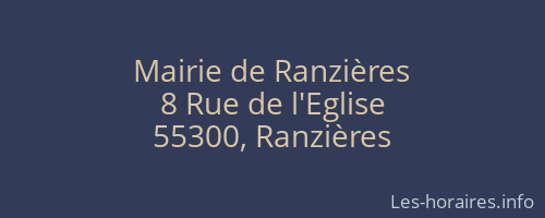 Mairie de Ranzières