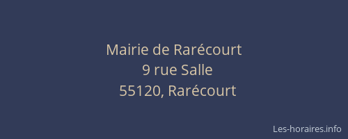 Mairie de Rar&eacute;court