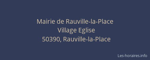 Mairie de Rauville-la-Place