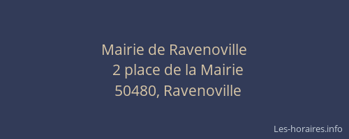 Mairie de Ravenoville