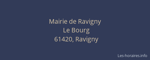 Mairie de Ravigny