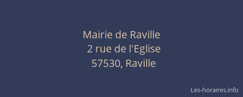 Mairie de Raville