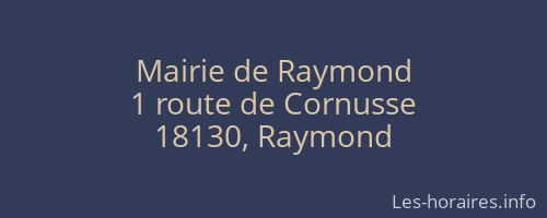 Mairie de Raymond