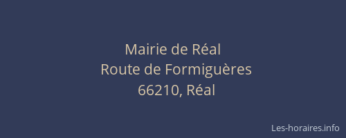 Mairie de R&eacute;al