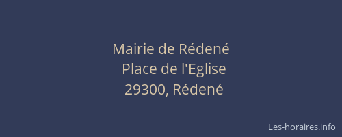 Mairie de R&eacute;den&eacute;