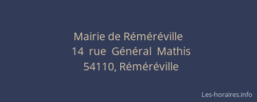 Mairie de Réméréville