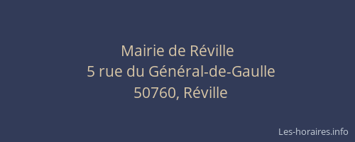 Mairie de Réville