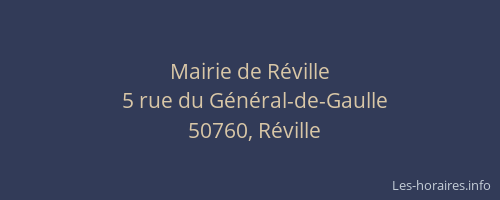 Mairie de R&eacute;ville